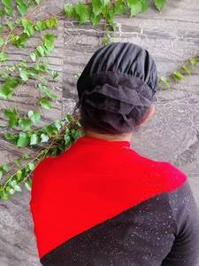 Customizable soft and stretchable headscarf-style ethnic <b>hat</b> wide <b>band</b>, suitable for women, with Islamic-inspired design - Product Image 3
