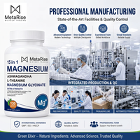 Soutien du sommeil et de la mémoire chez l'adulte : Capsules de glycinate de magnésium, Ashwagandha, L-Théanine, Phosphatidylsérine, Soutien immunitaire, 120 Capsules