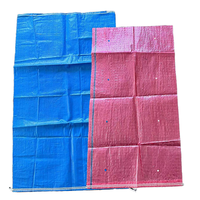 Sacs tissés en polypropylène transparent rouge respirants pour pommes de terre, oignons, carottes, maïs – Sacs d'emballage en PP tissé 25kg 50kg 100kg