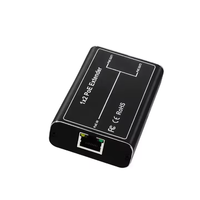 1 to 2 Ports 100Mbps 200 Meters Long Distance POE Extender Network Repeater Monitor Compatible CCTV System Metal Indoor Desktop