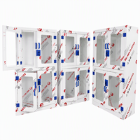 Armoire de rangement pour réactifs de laboratoire, armoire à médicaments en PP avec porte vitrée pour hôpital, école, mobilier de laboratoire