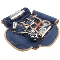 Nouveau produit, outils de bar, kit de rangement portable multifonction pour barman, sac avec kit d'équipement de cocktail pour les bars à domicile
