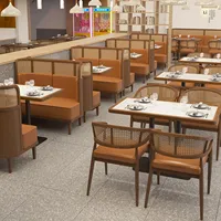 Ensemble table et chaises de salle à manger Dingshuai en métal moderne pour restaurant, restaurant de fondue, mobilier commercial Guangdong, non pliable
