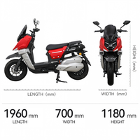 Moto électrique SKD Roywell 72V 2000W avec frein à disque avant et arrière, vitesse maximale de 65 km/h, capacité de charge de 200 kg