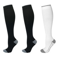 Chaussettes de compression de haute qualité, chaussettes de compression à gradient, chaussettes de compression confortables pour la course en plein air