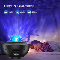 Nuevo proyector de galaxia estrellada LED, luz nocturna con Control remoto, regalo para niños para reproductor de música, lámpara de barra de hogar de Color RGB