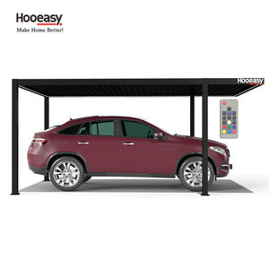 Hooeasy Auvent de voiture en aluminium autoportant imperméable pour l'extérieur, abris de voiture, auvents, pergola bioclimatique - Product Image 4