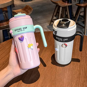 Le plus populaire 650ml contrôle de la température Smart 316 tasse à café en acier inoxydable Portable poignée bureau voiture chauffe gobelet tasse - Product Image 2