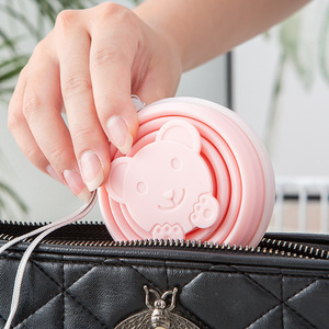 Custom Logo Folding Reusable Portable Sports Style Coffee Mug Heat Resistant Silicone <strong>Collapsible</strong> Leak-Proof BPA Free Travel <strong>Cup</strong> - Product Image 6