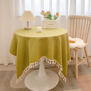 Hot Sale Woven Polyester <strong>Linens</strong> Tablecloths for Parties and Weddings Coffee <strong>Table</strong> <strong>Cloth</strong> Included - Product Image 2