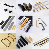 Poignées et boutons de meubles en acier inoxydable et aluminium, poignées de tiroir de cuisine, boutons de commode