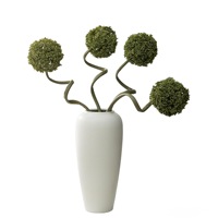 Bunga Hydrangea Bola Bawang Tiruan Hijau Dandelion Buatan Tangan PVC Bola Globe Dekorasi Ruang Tamu Rumah Pernikahan Floral