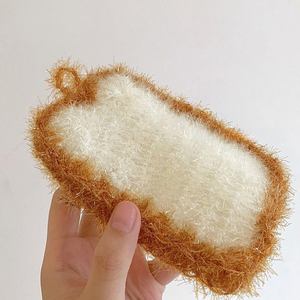 Mignon pain grillé forme réutilisable cuisine chiffons de nettoyage torchons tampon à récurer plumeaux ménage nettoyage - Product Image 1