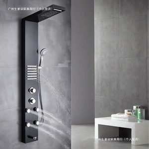 Panel de Ducha con Pantalla de Temperatura, Luz LED, Acero Inoxidable 304, Juego de Ducha Cuadrado, Forma Rectangular, Duradero - Product Image 2