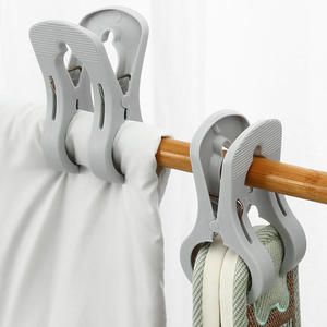 Pince à <span class=keywords><strong>linge</strong></span> domestique grande taille, coupe-vent, pour séchage au soleil, pince à couette robuste, pour usage domestique et sacs - Product Image 2