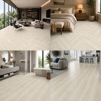 Plancher SPC à épaisseur personnalisée, surface gaufrée, écologique, sans formaldéhyde, à âme rigide, pour salle de bain et cuisine