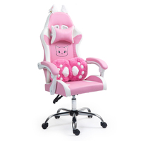 Chaise de jeu rose en vente directe d'usine Chaise de jeu inclinable et table Chaise de jeu avec repose-pieds