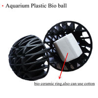 Produits de traitement de l'eau, matériau filtrant pour aquarium, bio-balle, média de biofiltration, bio-balle en plastique avec éponge à l'intérieur, 48 mm, 56 mm