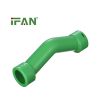 IFAN Prix d'usine Raccords de tuyauterie PPR Matériaux de plomberie Plastique Vert Raccord croisé PPR et raccords