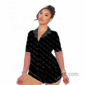 Indumenti da notte per ragazze estive all'ingrosso set <span class=keywords><strong>pigiama</strong></span> a due pezzi <span class=keywords><strong>pigiama</strong></span> in raso di seta designer stampa <span class=keywords><strong>pigiama</strong></span> <span class=keywords><strong>pigiama</strong></span> <span class=keywords><strong>corto</strong></span> per donna - Product Image 2