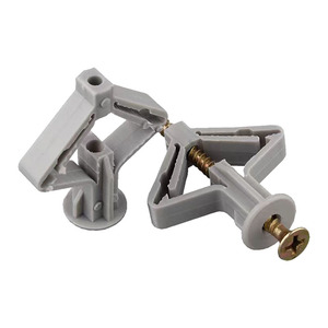 Gypsum Board Plastic Expansion Screw M8 Butterfly Nylon Anchor 12mm Cap Diameter Coarse Thread Construction Industry Use - Product Image 2