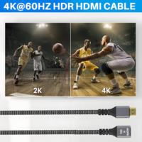 ZOGUO 4K câble d'extension HDMI HDMI 2.0 cordon d'extension mâle à femelle 18Gbps haute vitesse prend en charge 4K/60Hz 3D Full HD HDCP 2.2