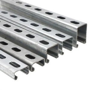 Profilés en acier galvanisé à chaud, rails en acier en forme de C 41x41 41x21, accessoires solaires pour projets solaires, système photovoltaïque - Product Image 5