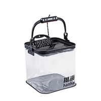 Le nouveau seau transparent pour poissons vivants est pliable et multifonctionnel, portable.