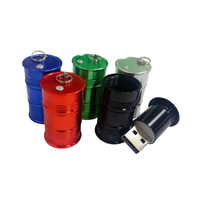 Cadeau d'entreprise spécial Mini Metal Oil Can Barrel USB Flash Drive 16GB 32GB 64GB USB Flash Drive Disk Memory Stick Pendrive Gift