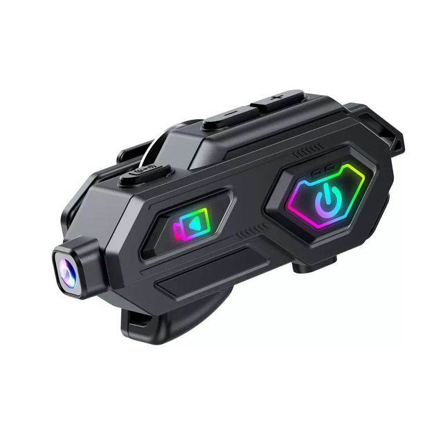1080P Wireless IPX5 Waterproof LED DVR Video Camera Noise Cancelling TWS Earphones Microphone Handsfree BT Helmet Headset