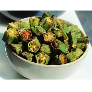 Chips de Okra Orgánicos Frescos de Primera Calidad, Secados al Aire, Snack Saludable, Ingrediente para Sopa, Chips de Vegetales Naturales HP Valia - Product Image 1