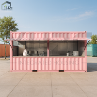20 pieds Ready Made Shipping Container Restaurant Structure en acier Pop up Coffee Shop Container