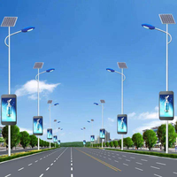 Affichage publicitaire LED extérieur étanche P3 P4, écran LED sur poteau de lampadaire