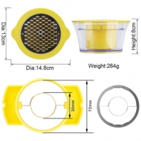 Outil de cuisine multifonction de qualité améliorée batteuse de maïs et de grains frais presse à ail pilon broyage à la main fruits et légumes