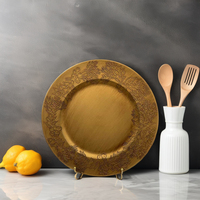 Assiettes de présentation en PP durables de luxe pour mariages et banquets royaux Style oriental de la maison-Plats et assiettes durables pour les fêtes