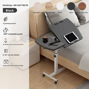Sofá plegable de estilo moderno, mesa elevadora lateral para ordenador, mesita de noche móvil, Panel pequeño para el hogar, dormitorio, oficina, uso, mesita de noche de madera - Product Image 6