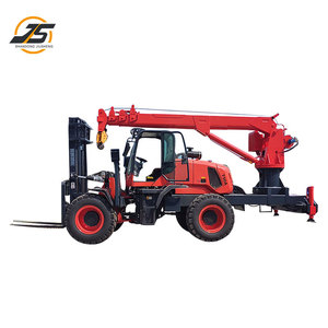 Ayarlanabilir çatal yüksekliği ve tüm araziler için 360 rotasyon ile yüksek kaliteli Off-Road <span class=keywords><strong>Forklift</strong></span> vinç Motor ve Motor içerir - Product Image 2