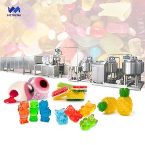 Bonbons Gummy Bear Gélatine Agar <span class=keywords><strong>Les</strong></span> Bonbone De Bonbon Carton Maker Machine Bonbons Qarn Ghazal Ligne de production - Product Image 1