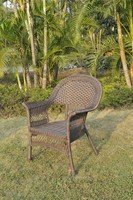 International Caravan Furniture Riviera Ensemble de sièges d'extérieur 4 pièces avec chaise empilable