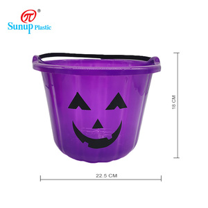 Cubo <span class=keywords><strong>de</strong></span> <span class=keywords><strong>Halloween</strong></span> con forma <span class=keywords><strong>de</strong></span> <span class=keywords><strong>calabaza</strong></span> para dulces, diferentes caras - Product Image 4
