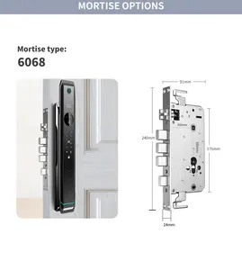 LEZN K13 Factory New Style Fully Automatic Fingerprint Password Smart Door Lock For Varied Door