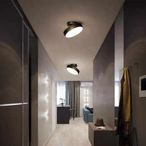 Plafonnier LED moderne minimaliste nordique pour entrée, luminaire créatif en cuivre massif à montage en surface pour la maison - Product Image 3