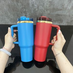 Laser Engraving H2.0 40oz Christmas Red Green Powder Coated Mirror Gold Plated Underneath <b>Xmas</b> Baby Blue Tumbler <b>Mug</b> Cup <b>Mugs</b> - Product Image 3