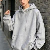 Sweat-shirt épais et court surdimensionné personnalisé avec logo, en stock