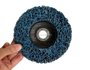 Disques décapants de peinture bleus de 115 mm pour <span class=keywords><strong>meuleuse</strong></span> d'angle 4-1/2" x 7/8" – Roues multi-surfaces pour l'élimination de la rouille et de l'oxyde <span class=keywords><strong>sur</strong></span> le métal et le <span class=keywords><strong>bois</strong></span> - Product Image 1