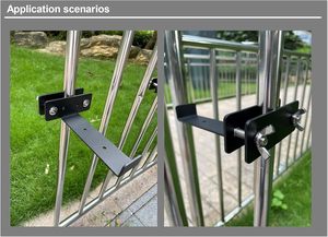 Cubierta de hierro resistente y riel de cerca Caja de maceta universal Soportes para colgar al aire libre Soportes de caja de ventana - Product Image 5