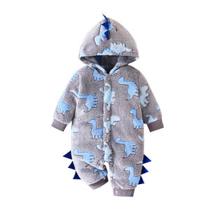 Unisex Baby Romper with <strong>Dinosaur</strong> Print Children Jumpsuit with Snap Button Animal <strong>Onesie</strong> for <strong>Kids</strong> - Product Image 5