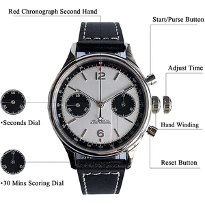 นาฬิกาข้อมือ <span class=keywords><strong>Seagull</strong></span> St1901 Chronograph ระบบไขลานอัตโนมัติ รุ่นปี <span class=keywords><strong>1963</strong></span> จัดส่งฟรี - Product Image 6