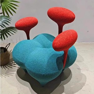 Nuevo Sofá Mini de Lujo Ligero con Forma Creativa, Diseño de Doble Capullo de Flor, Estilo Único, para Balcón - Product Image 3