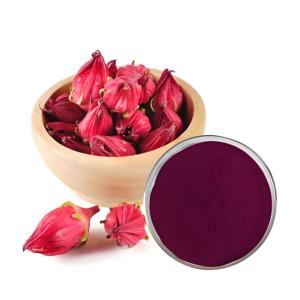 Suda çözünür gıda sınıfı Roselle özü dondurularak kurutulmuş sprey kurutulmuş ebegümeci <span class=keywords><strong>Sabdariffa</strong></span> meyve tozu C vitamini zengin vakum paketlenmiş - Product Image 4
